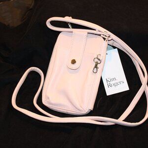 Kim Rogers pink crossbody purse